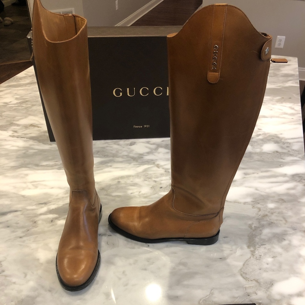 Gucci Riding Boot in tan